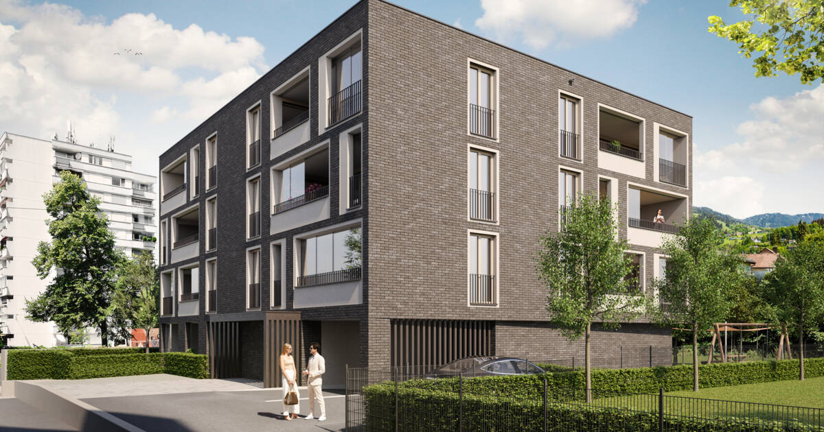 Wohnanlage Kaspar-Hagen-Straße, Dornbirn - Südost-Ansicht Wohnanlage Kaspar-Hagen-Straße, Dornbirn - Südost-Ansicht