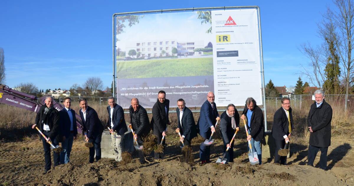 Spatenstich für Konstanzer Pflegeheim © ©WOBAK Spatenstich für Konstanzer Pflegeheim © ©WOBAK