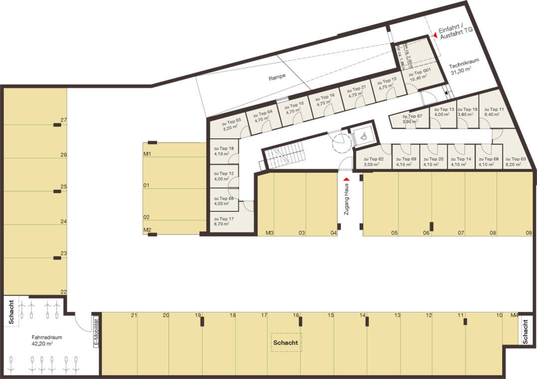 Sebastianstra&szlig;e in Feldkirch Tiefgarage i+R Wohnbau GmbH
