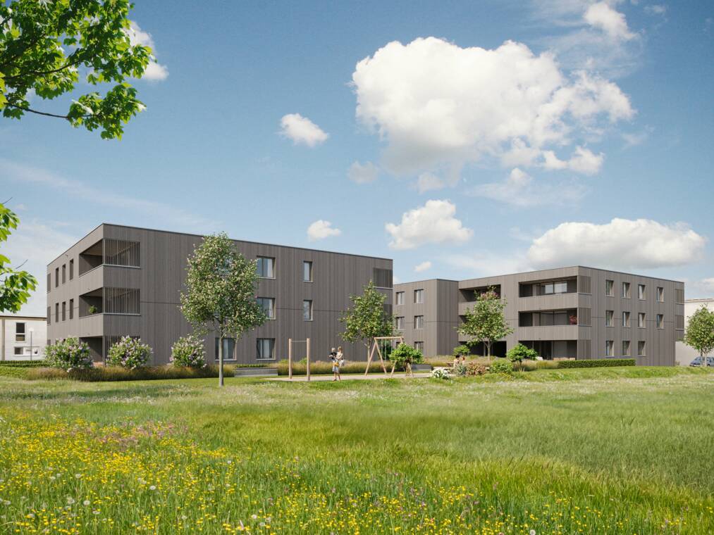 Nordostansicht mit Holzfassade