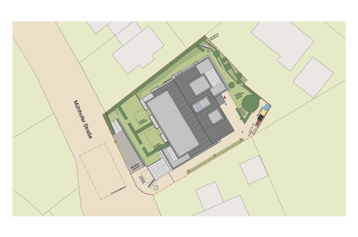 M&uuml;hlhofer Stra&szlig;e Daisendorf Lageplan