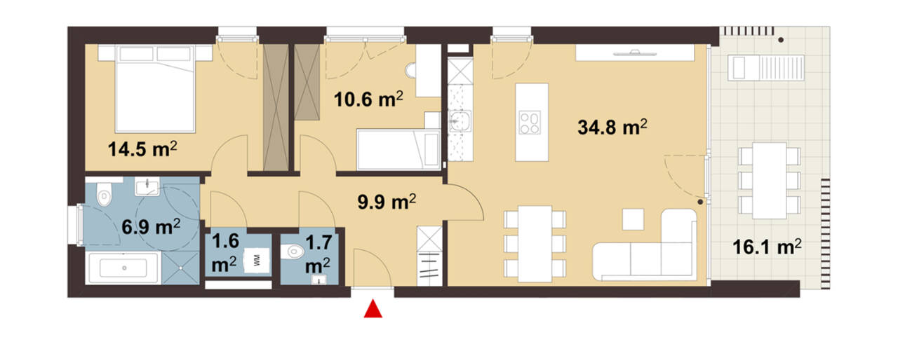 Am Emsbach II in Hohenems Grundriss Whg B01