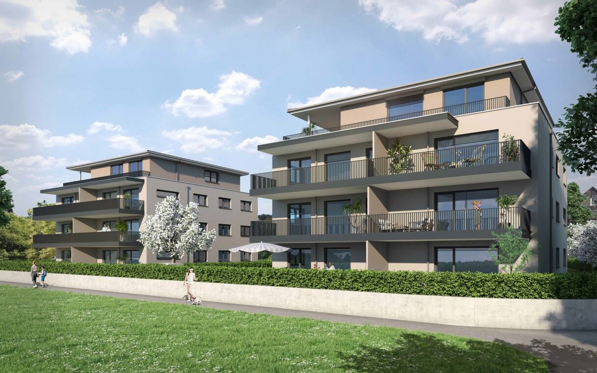 Au&szlig;envisualisierung Obere M&uuml;hlstra&szlig;e in Bad W&ouml;rishofen i+R Wohnbau Lindau 
