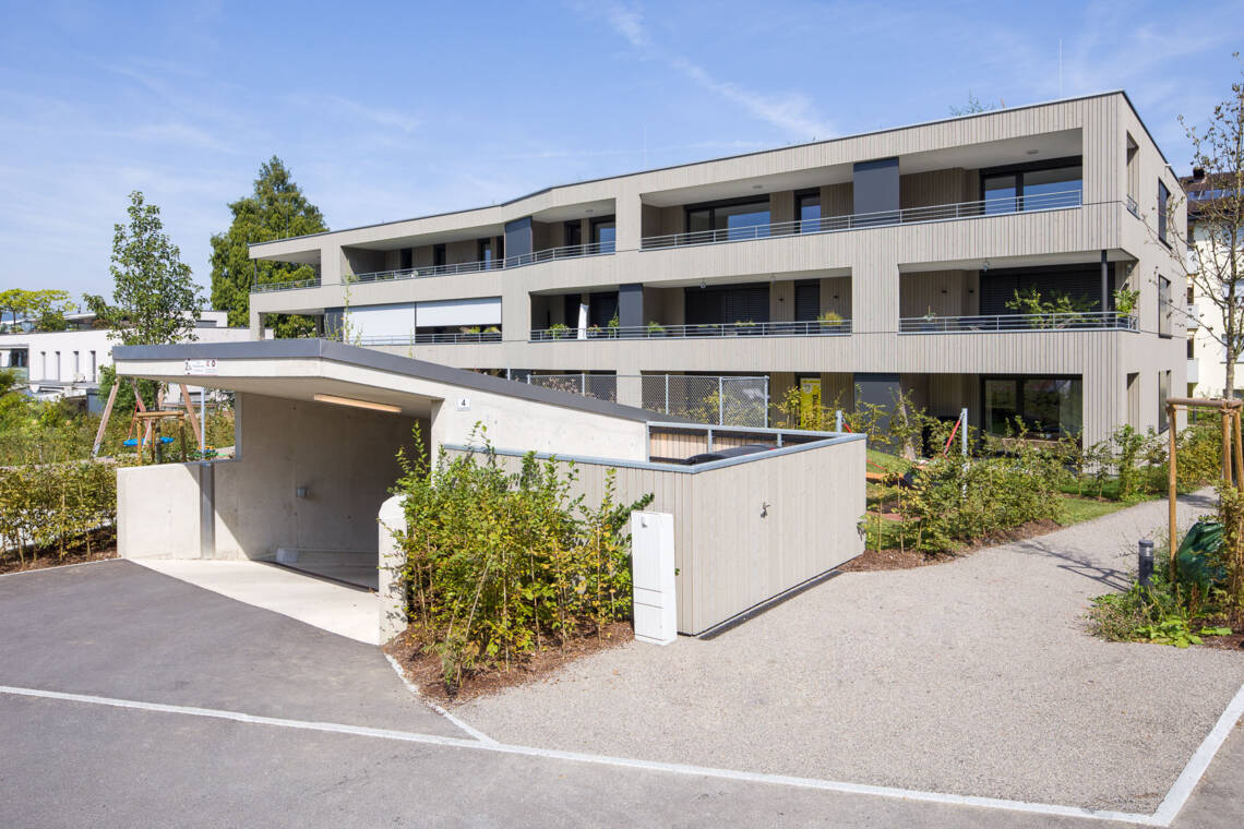 S&uuml;dseite der Wohnanlage Roseggerstra&szlig;e &copy; Dietmar Walser
