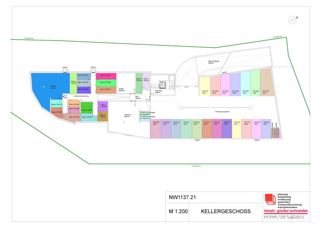 Alte Post - Tiefgaragenplan Alte Post - Tiefgaragenplan