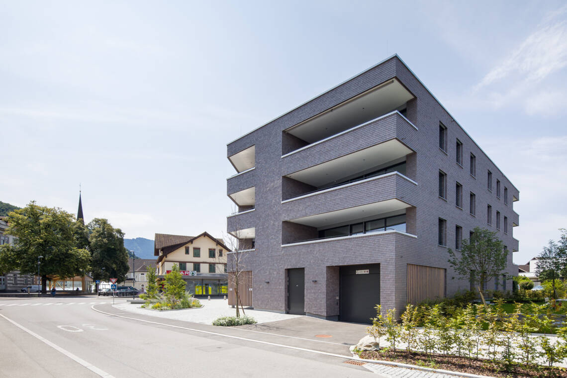 Wohnanlage Sebastianstraße, Feldkirch - Ost-Ansicht Wohnanlage Sebastianstraße, Feldkirch - Ost-Ansicht