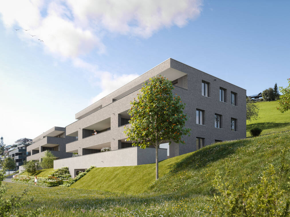 S&uuml;dostansicht der Wohnanlage Engelspitz