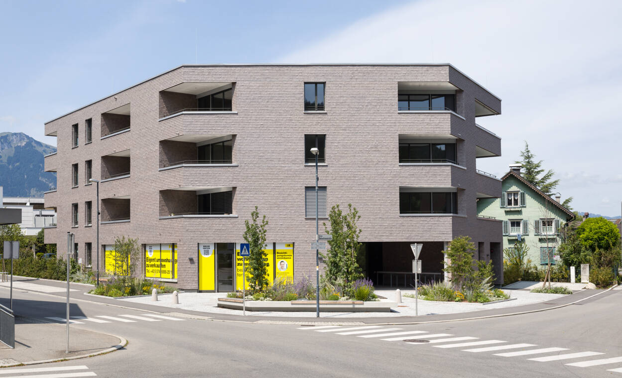 Wohnanlage Sebastianstra&szlig;e, Feldkirch - S&uuml;dost-Ansicht