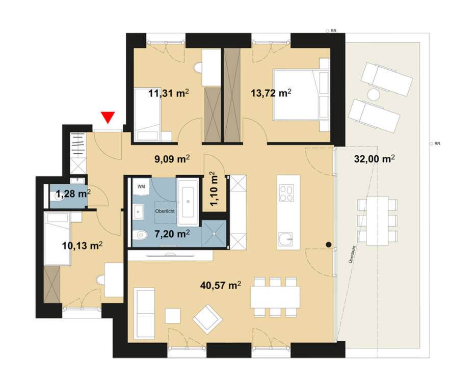Haus A - Wohnung 10-Dachgeschoss