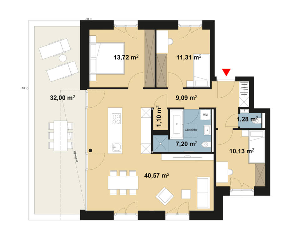 Haus A - Wohnung 09-Dachgeschoss
