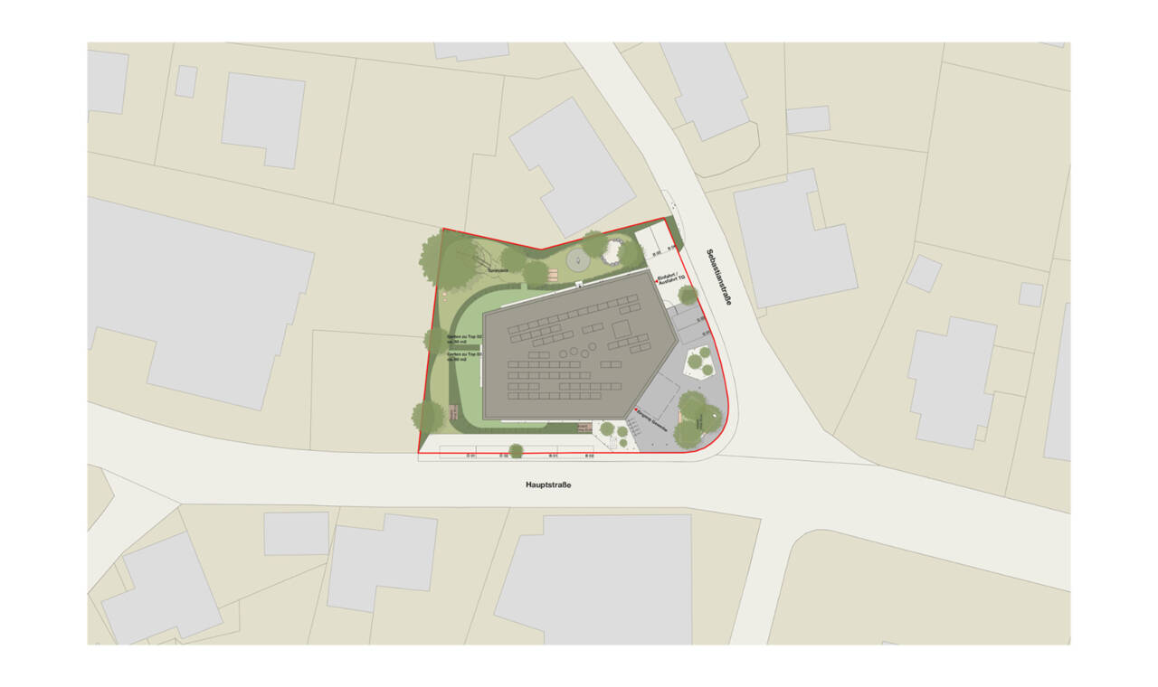 Sebastianstra&szlig;e in Feldkirch Lageplan i+R Wohnbau GmbH