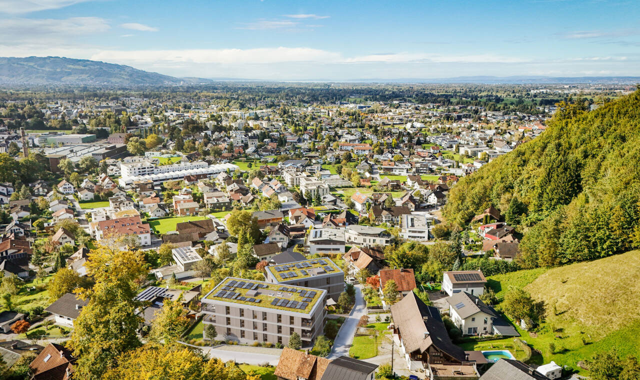 Fallenberggasse, Dornbirn-Luftbild-Südost Fallenberggasse, Dornbirn-Luftbild-Südost