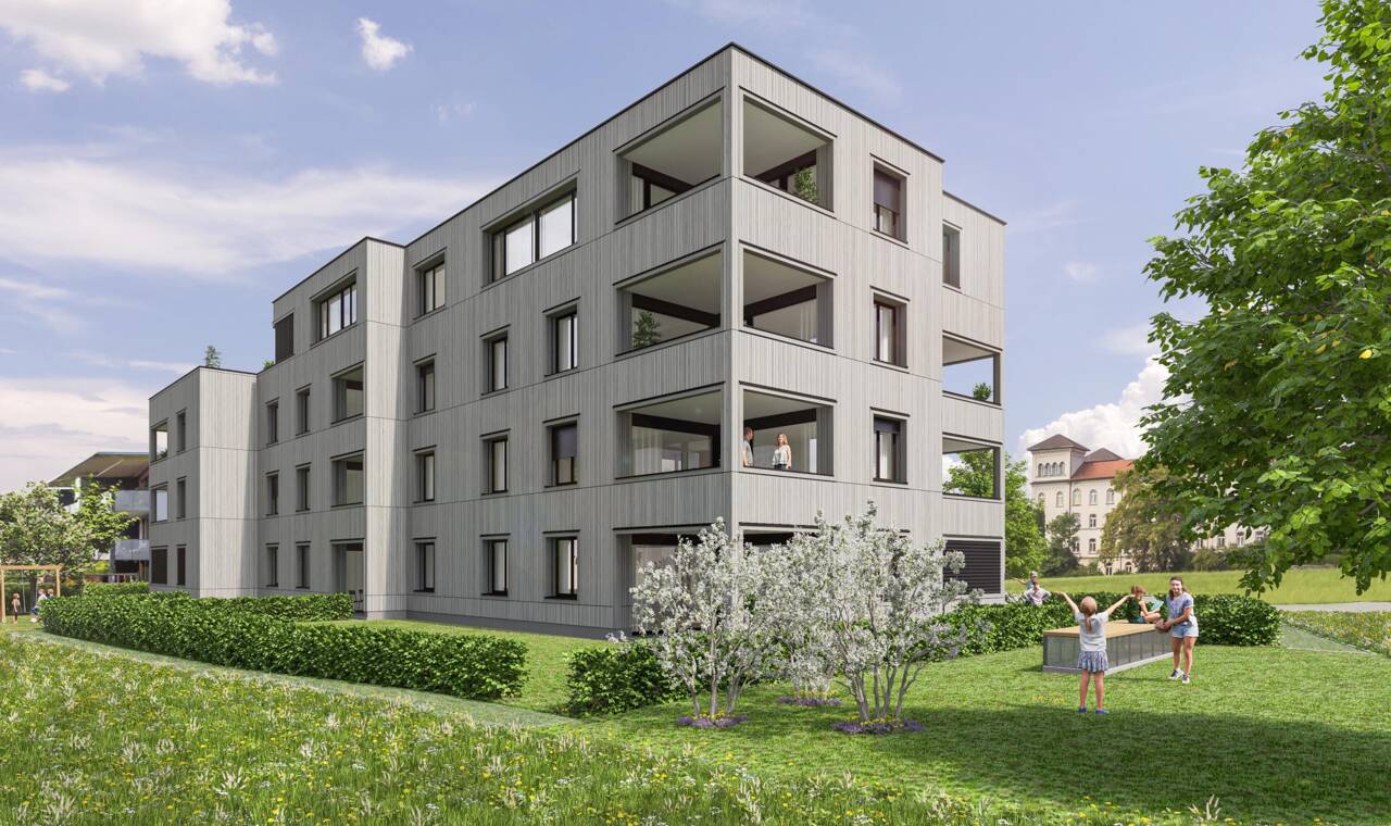 Wohnanlage Pappelweg, Lochau - S&uuml;dost-Ansicht