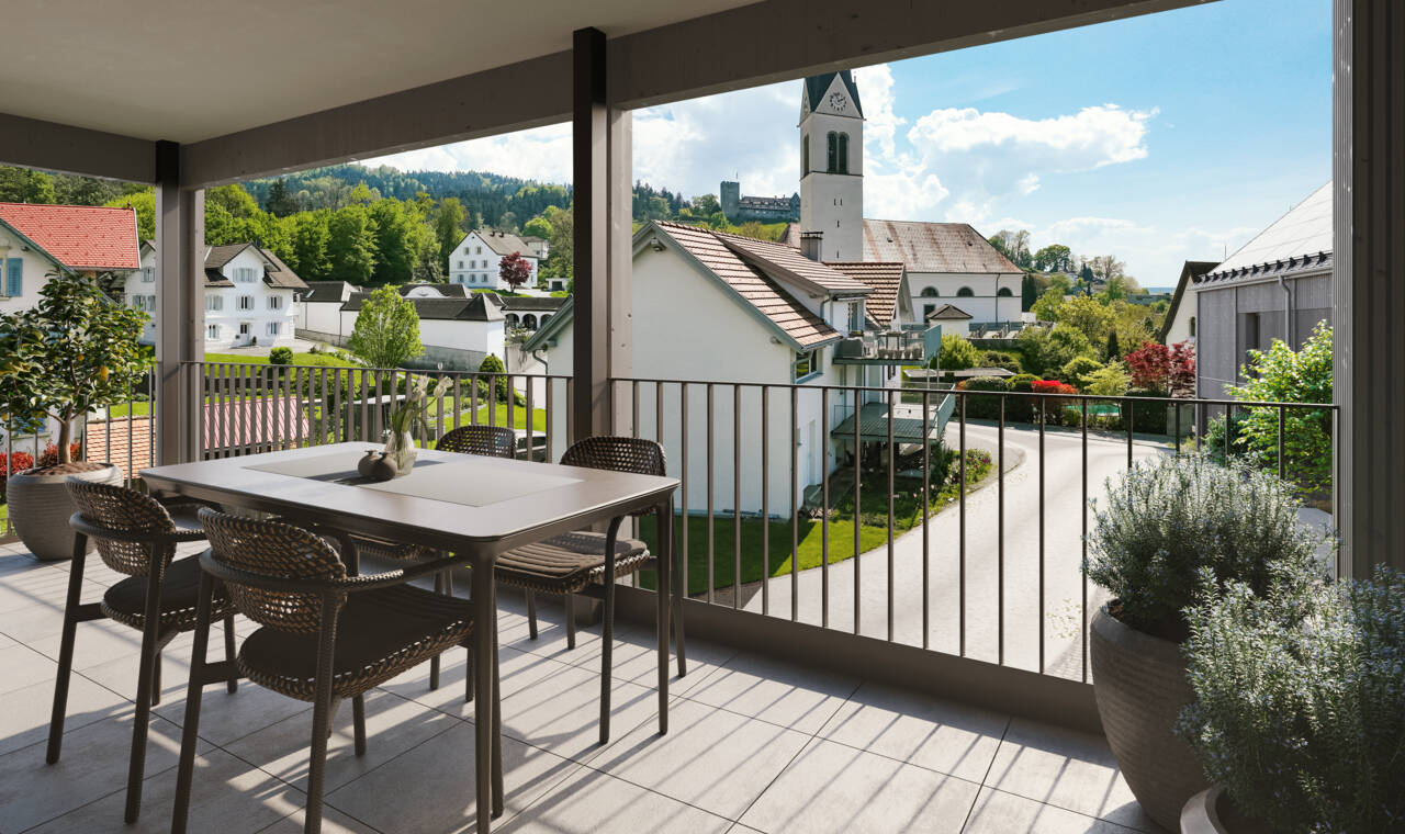 Auf dem Buehel, Wolfurt-Aussicht-Whg-B04
