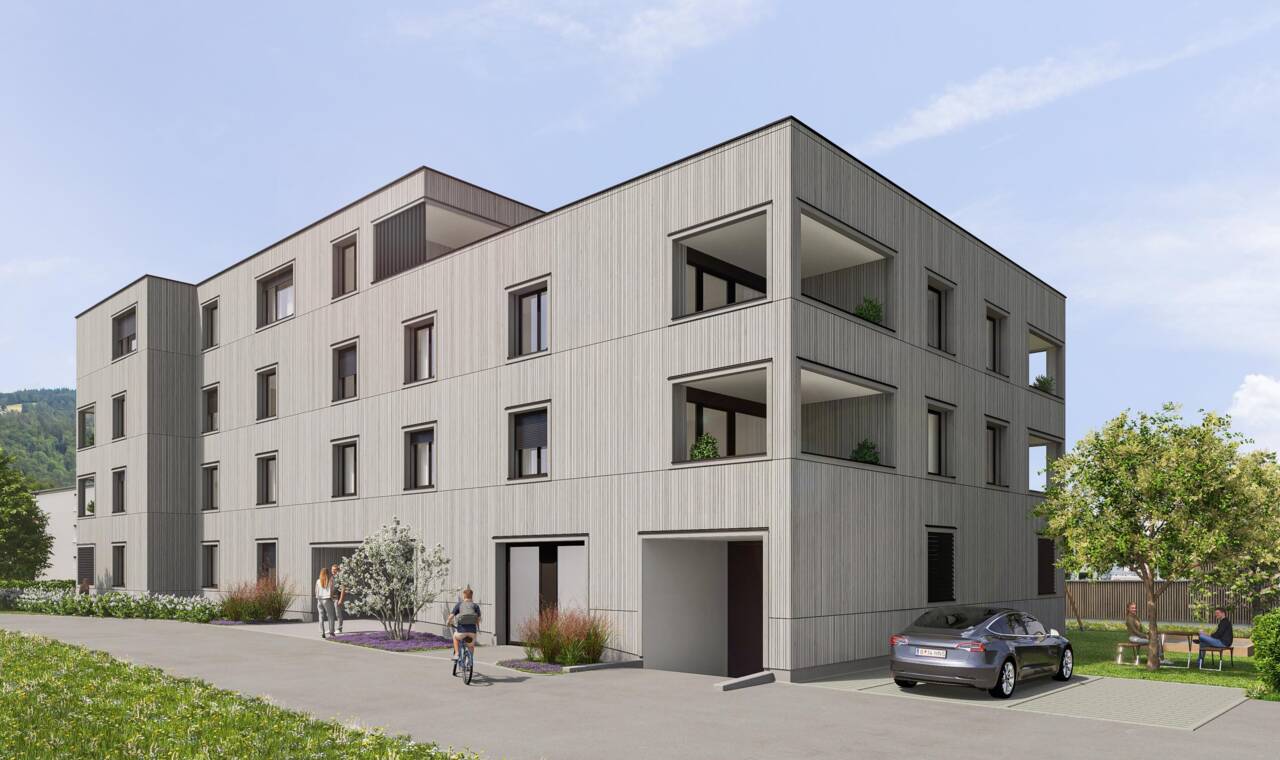 Wohnanlage Pappelweg, Lochau - Nordwest-Ansicht