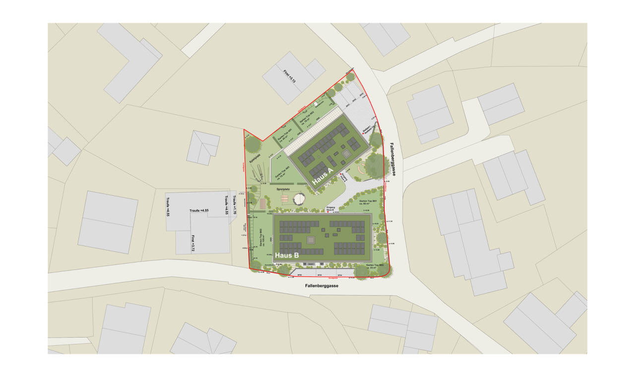 Fallenberggasse, Dornbirn-Lageplan