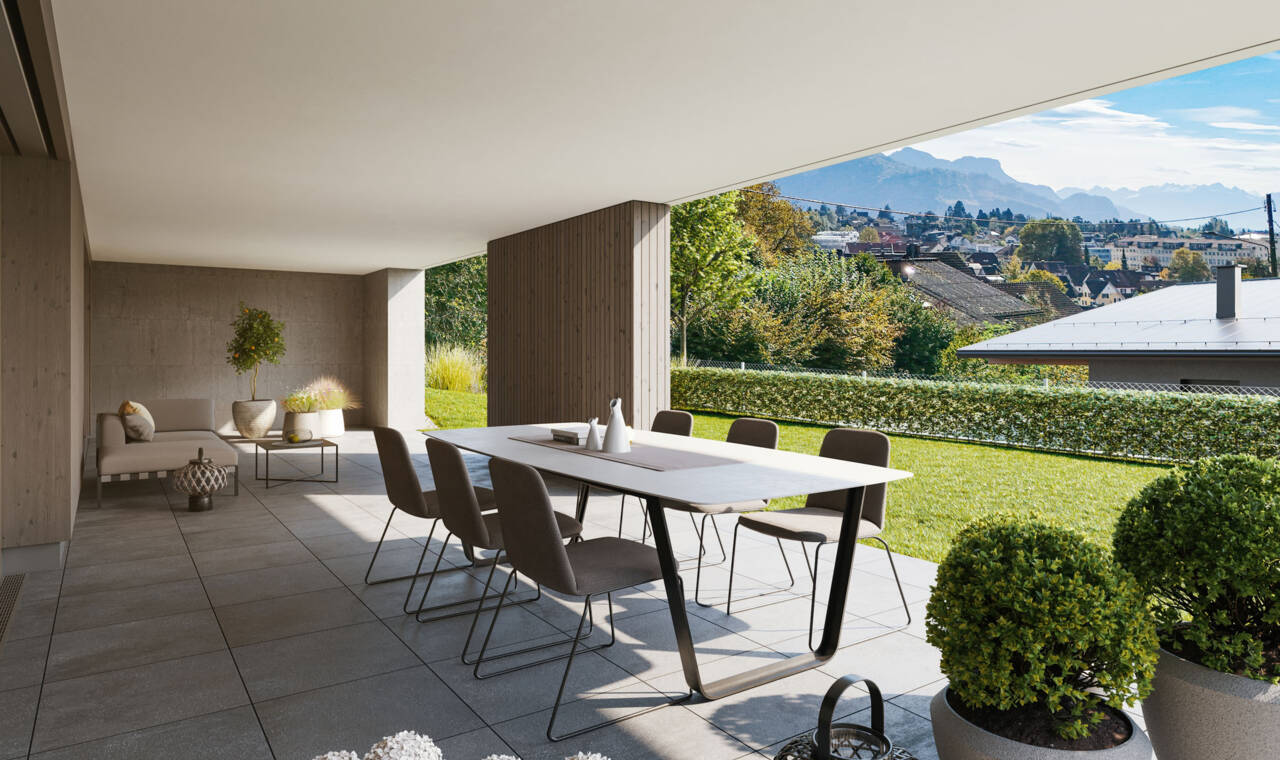 Fallenberggasse, Dornbirn-Aussicht-Whg-B02 Fallenberggasse, Dornbirn-Aussicht-Whg-B02