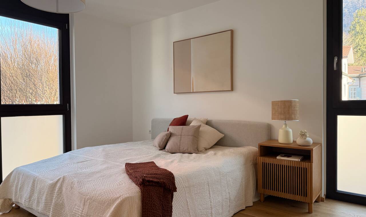Musterwohnung Am Emsbach Schlafzimmer