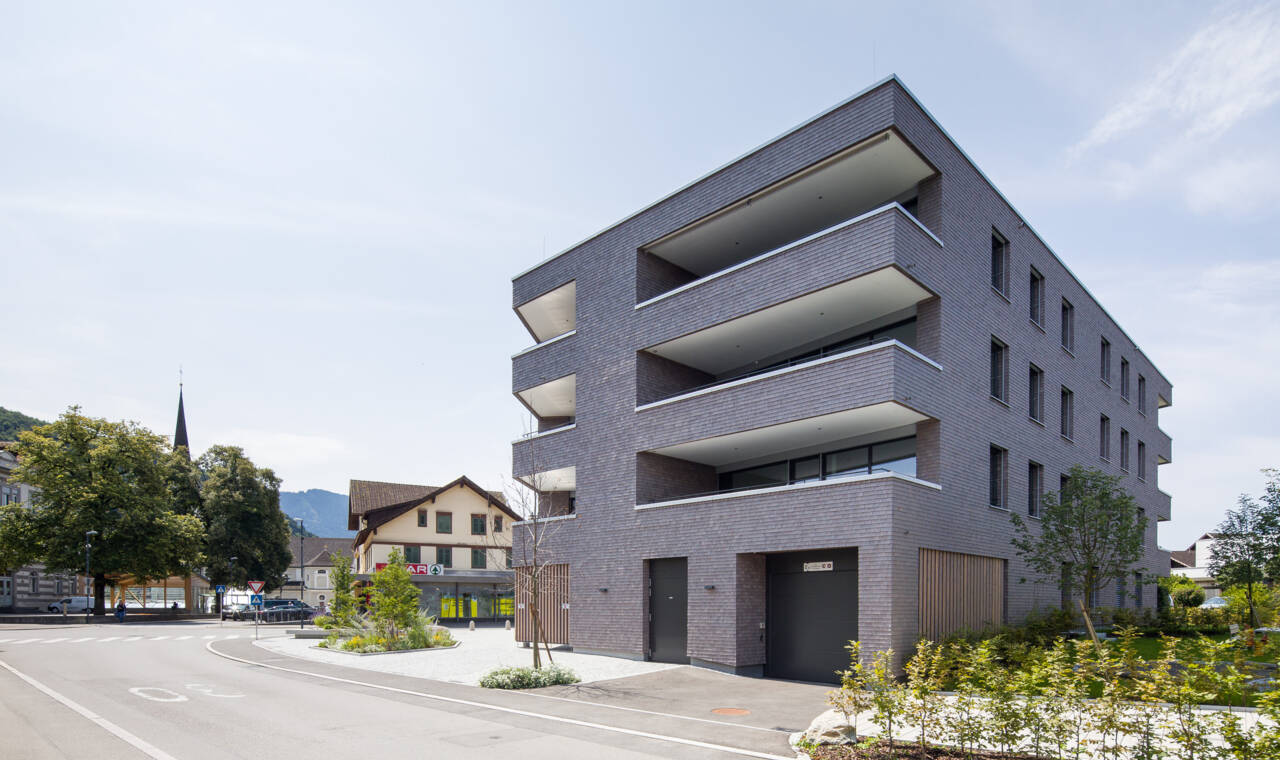 Wohnanlage Sebastianstraße, Feldkirch - Ost-Ansicht Wohnanlage Sebastianstraße, Feldkirch - Ost-Ansicht