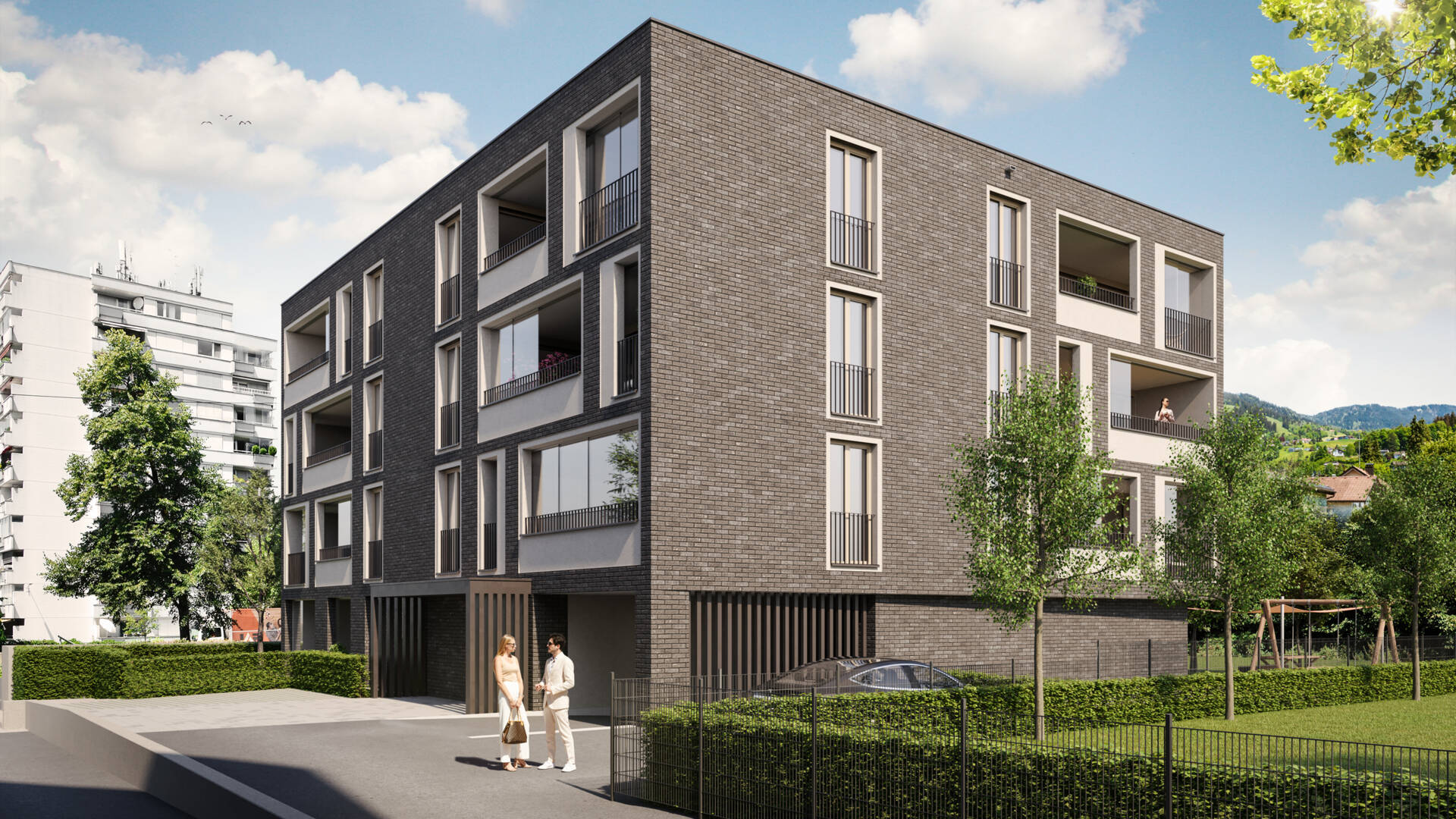 Wohnanlage Kaspar-Hagen-Straße, Dornbirn - Südost-Ansicht