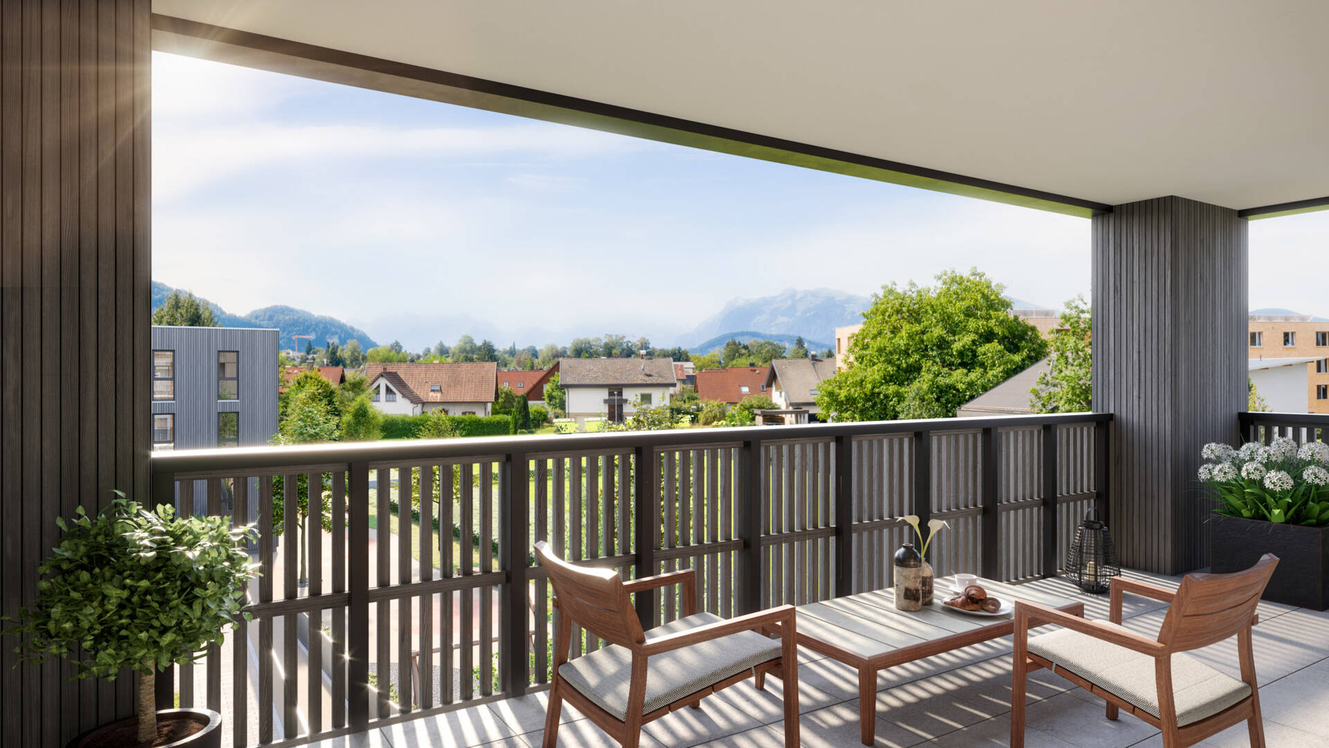Hellbrunnenstraße in Hohenems Aussicht 01 i+R Wohnbau GmbH