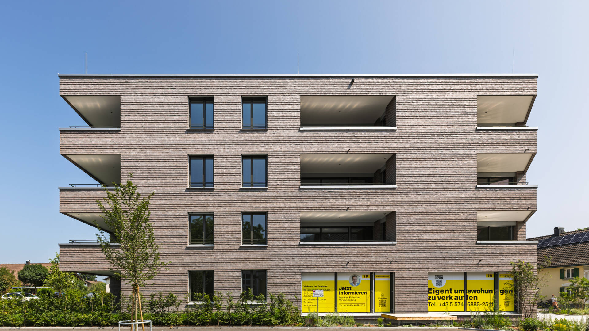 Wohnanlage Sebastianstraße, Feldkirch - Süd-Ansicht Wohnanlage Sebastianstraße, Feldkirch - Süd-Ansicht