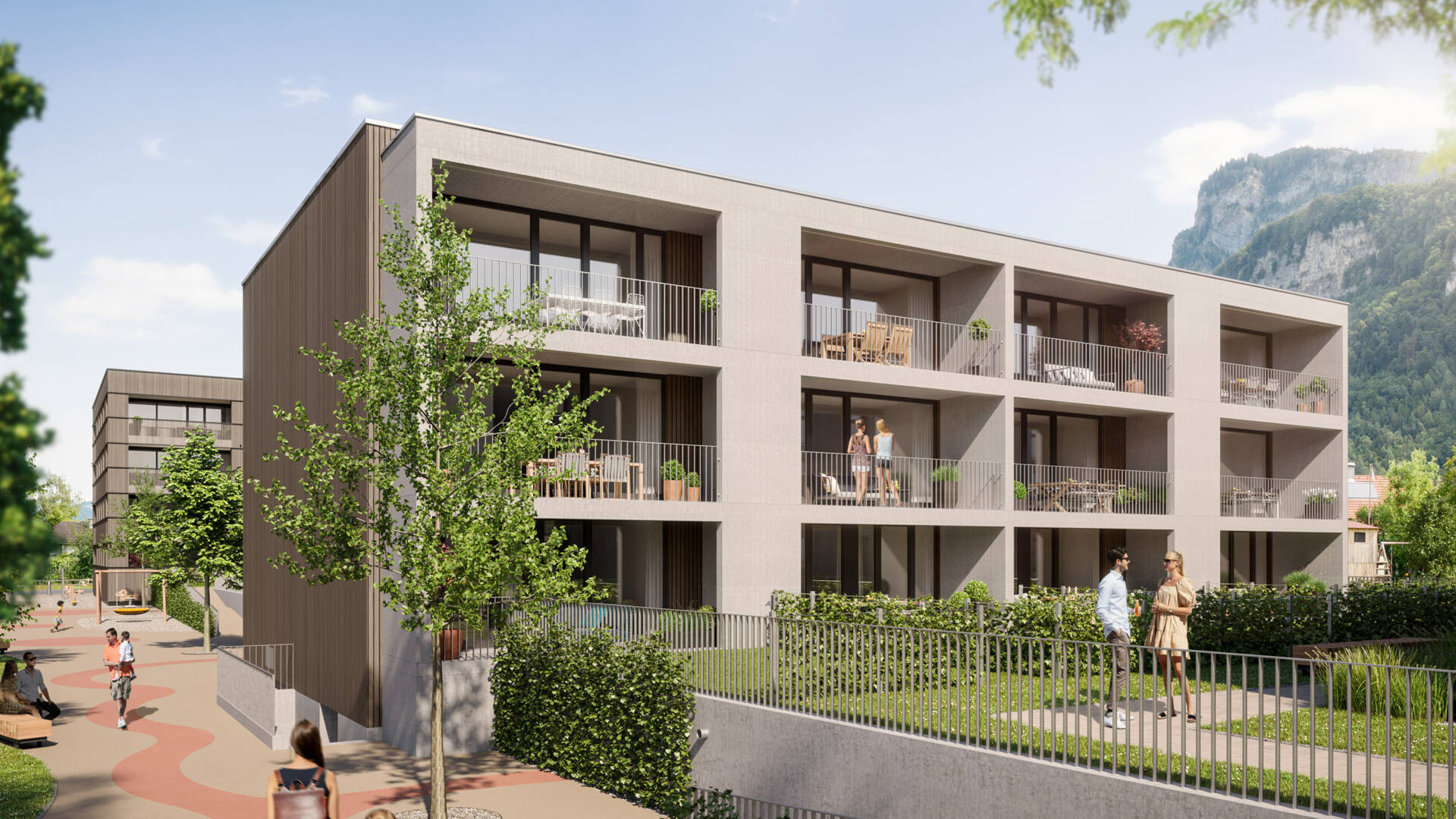 Hellbrunnenstraße in Hohenems Ansicht 01 i+R Wohnbau GmbH Hellbrunnenstraße in Hohenems Ansicht 01 i+R Wohnbau GmbH