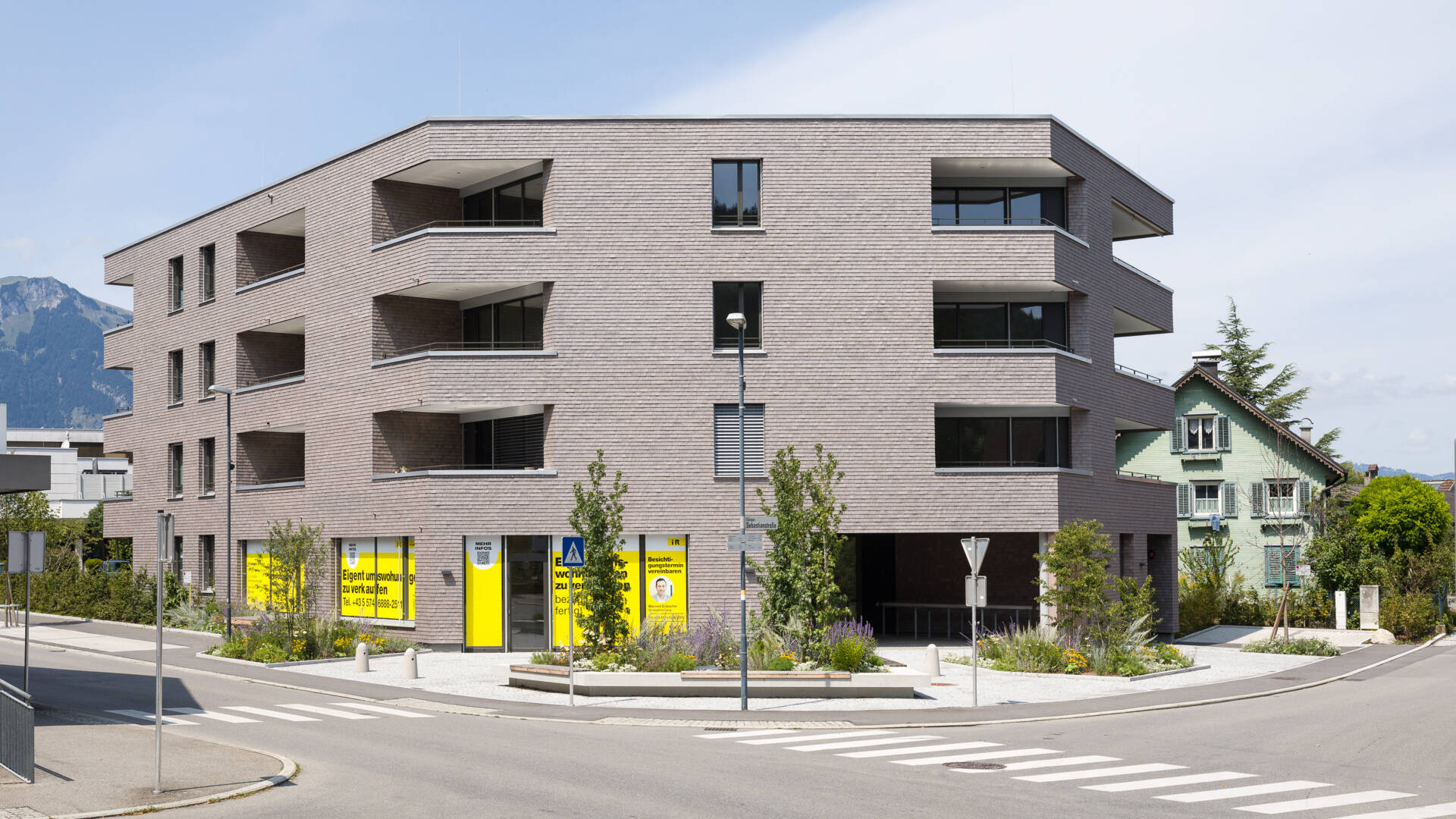 Wohnanlage Sebastianstraße, Feldkirch - Südost-Ansicht