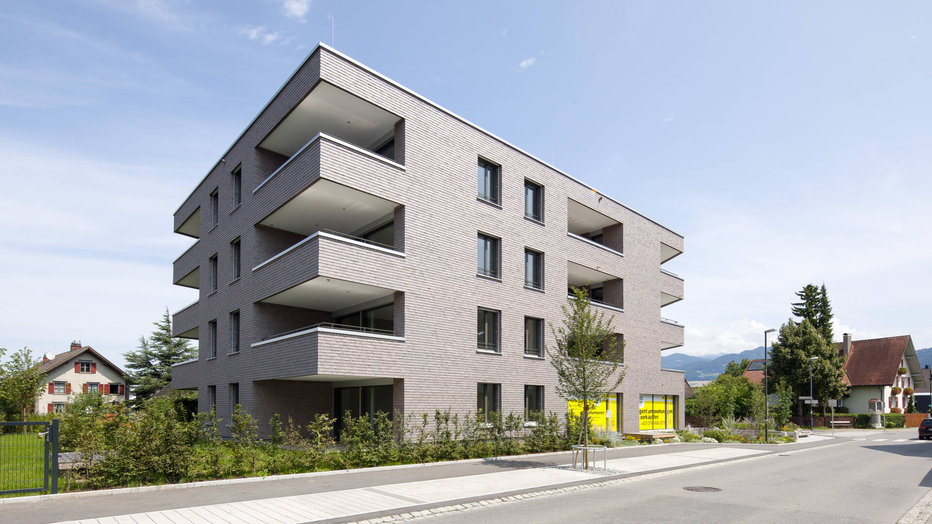 Wohnanlage Sebastianstraße, Feldkirch - Südwest-Ansicht