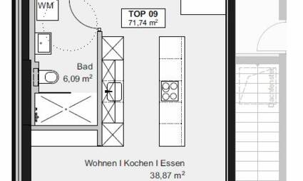 Am Römerstein in Höchst Grundriss Top D09 3-Zimmer