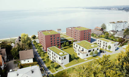 Seeblick II in Lochau Luftbild 02 i+R Wohnbau GmbH