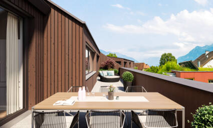Wohnanlage Hofnerfeldweg Dachterrasse