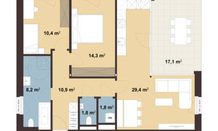 Hofnerfeldweg in Frastanz Whg B01 i+R Wohnbau GmbH Hofnerfeldweg in Frastanz Whg B01 i+R Wohnbau GmbH