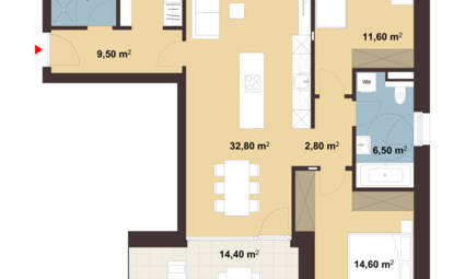 Grundriss Whg C11 Haselstauderstraße II in Dornbirn