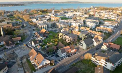 Romanshornerstrasse Kreuzlingen Luftansicht Romanshornerstrasse Kreuzlingen Luftansicht