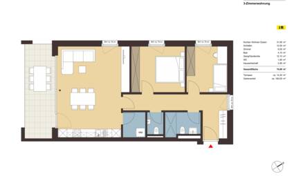 Grundriss Whg 8 Neugrütt Fußach Grundriss Whg 8 Neugrütt Fußach