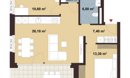 Am Römerstein in Höchst Grundriss Whg C03 i+R Wohnbau GmbH Am Römerstein in Höchst Grundriss Whg C03 i+R Wohnbau GmbH