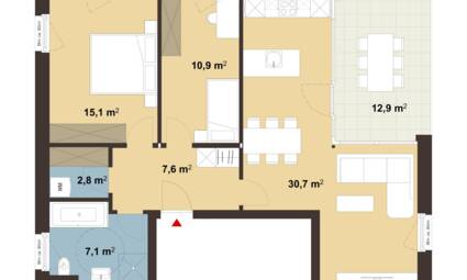 Hofnerfeldweg in Frastanz Whg A03 i+R Wohnbau GmbH Hofnerfeldweg in Frastanz Whg A03 i+R Wohnbau GmbH