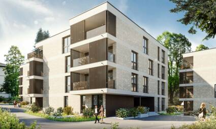 Wohnanlage Am Emsbach II in Hohenems, Nordorst-Ansicht Wohnanlage Am Emsbach II in Hohenems, Nordorst-Ansicht