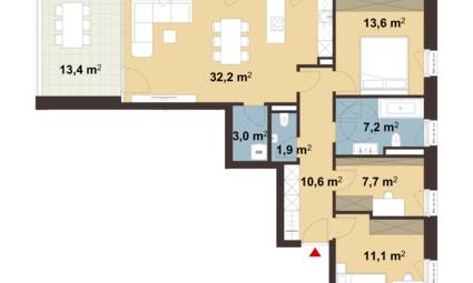 Wohnanlage Ringstraße, Feldkirch - Grundriss Whg A07 Wohnanlage Ringstraße, Feldkirch - Grundriss Whg A07