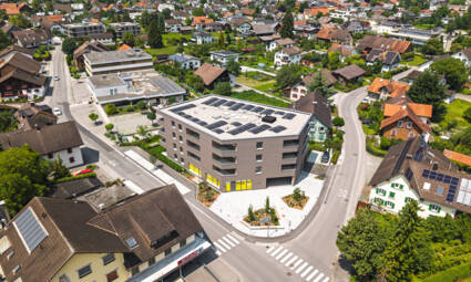 Wohnanlage Sebastianstraße, Feldkirch - Luftbild Südost-Ansicht © (c) walser images