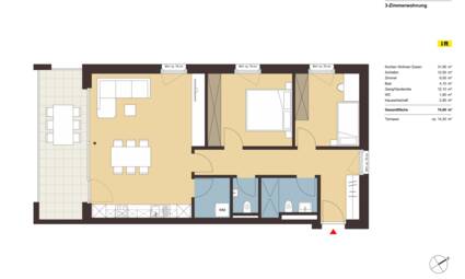 Grundriss Whg 16 Neugrütt Fußach Grundriss Whg 16 Neugrütt Fußach