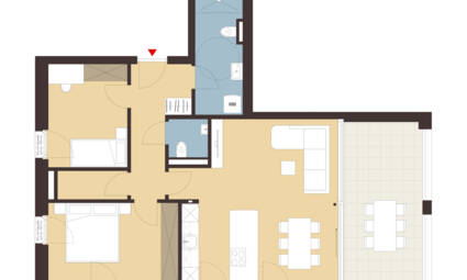 Nachbauerstraße, Dornbirn-Grundriss Whg B08 Nachbauerstraße, Dornbirn-Grundriss Whg B08