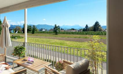 Hammerweg Lindau Ausblick OG 1 | i+R Wohnbau Lindau