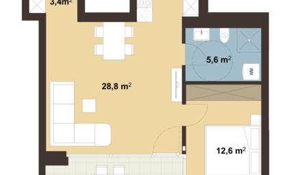 Wohnanlage Ringstraße, Feldkirch - Grundriss Whg A05 Wohnanlage Ringstraße, Feldkirch - Grundriss Whg A05