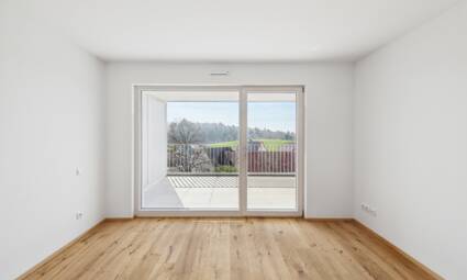 Schlafzimmer mit Ausblick