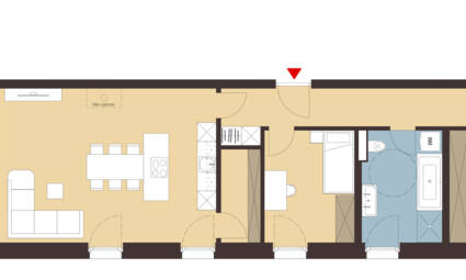 In der Schaufel, Rankweil-Grundriss Whg B10