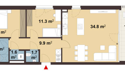 Am Emsbach II in Hohenems Grundriss Whg D01 Am Emsbach II in Hohenems Grundriss Whg D01