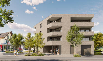 Wohnanlage Sebastianstraße, Feldkirch - Ost-Ansicht Wohnanlage Sebastianstraße, Feldkirch - Ost-Ansicht