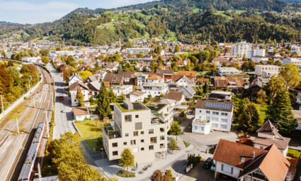 Grabenweg, Dornbirn - Luftbild West-Ansicht